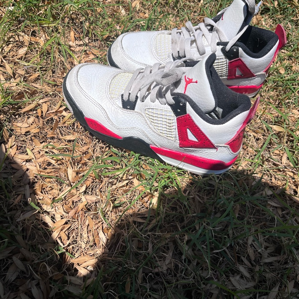 Jordan Kids Shoes in White and Red
